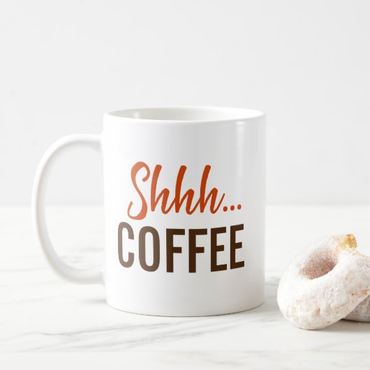Psst...Kaffee Kaffeetasse (Mit Donut)