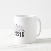 Psst Lazy Katze schläft Kaffeetasse (VorderseiteRechts)