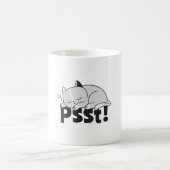 Psst Lazy Katze schläft Kaffeetasse (Mittel)