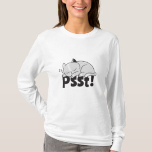 Psst Lazy Katze schläft T-Shirt