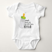 PSST. Party an meinem Schreibtisch. 3AM BYOB Baby Strampler (Vorderseite)