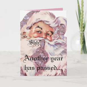 Pst! Es ist Santa Victorian Pink Weihnachten