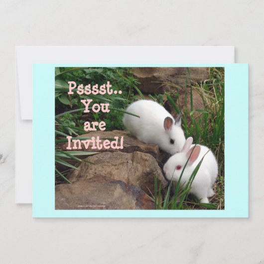 Pst, Sie sind eingeladen! Einladung (Vorderseite)