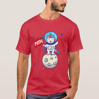PSTH zum Mondeinhorn-Astronauten T-Shirt