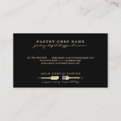 Pstry eucalyptus leaf spoon spatula rustikal schwa visitenkarte (Rückseite)