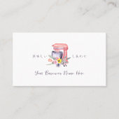 Pstry Koch Loyalty Card Backen Utensil Mixer Pink Visitenkarte (Vorderseite)