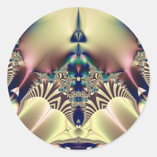 pstrypedelisch runder aufkleber (Vorderseite)