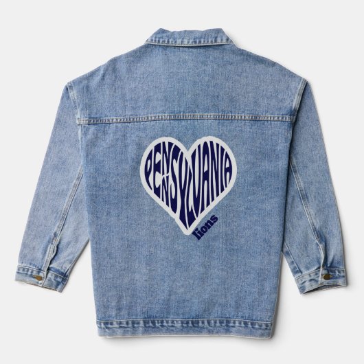 PSU Löwen Jeansjacke (Rückseite)