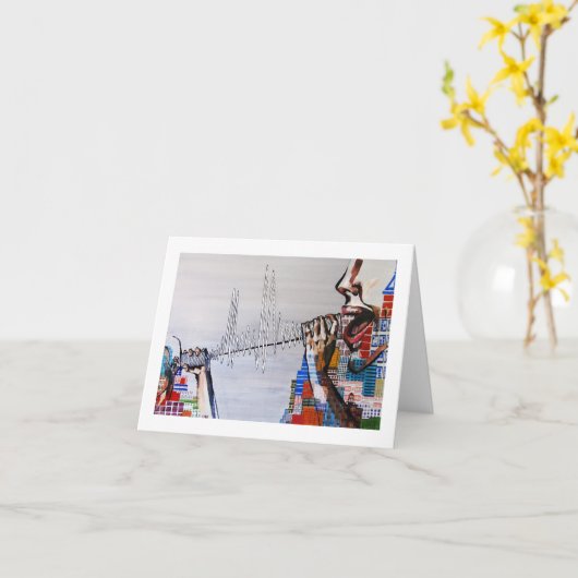 PSU SPHR Art Note Card Karte (Gelbe Blume)