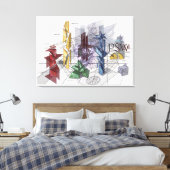 PSW – das Wort des Staates. Leinwanddruck (Insitu (Schlafzimmer))