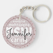 PSW Rose Gold Schlüsselanhänger (Rückseite)