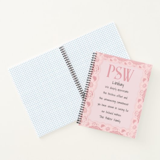 PSW Spiral Notebook Notizblock (Innenseite)