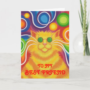 Psy-cat-delic 'Best Friend'Groovy Geburtstag' Kart Karte