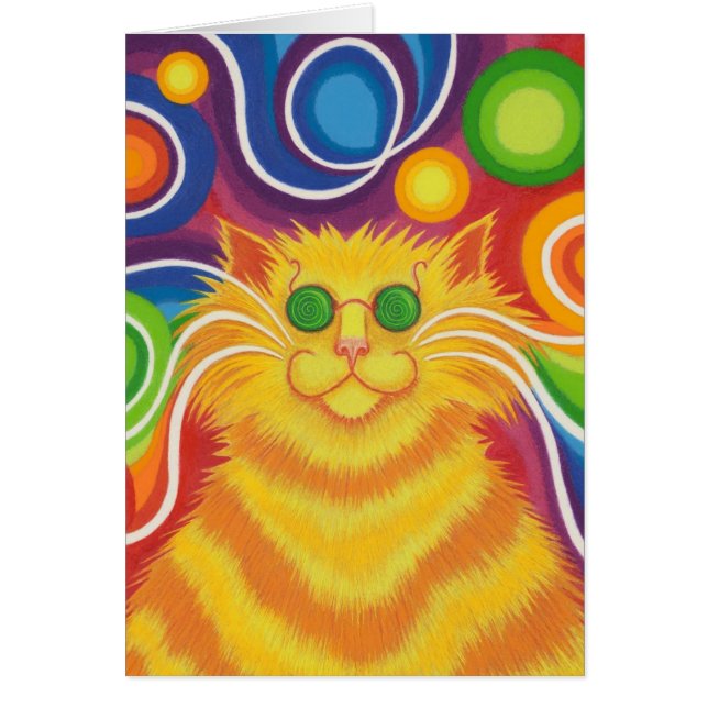 Psy-cat-delic "Dein Text" - vertikale Grüße (Vorne)