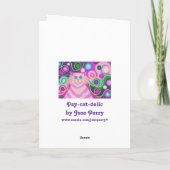 Psy-cat-delic 'MUM''Groovy Geburtstag' Karte (Rückseite)