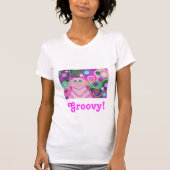 Psy-cat-delic Pink "Groovy!" T - Shirt (Vorderseite)