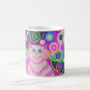 Psy-cat-delic Pink-Tasse Kaffeetasse