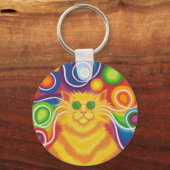 Psy-cat-delic-Schlüsselanhänger Schlüsselanhänger (Vorderseite)