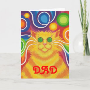Psy-cat-delic 'Vater''Groovy Geburtstag' Karte