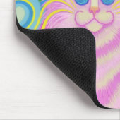 Psy-cat-delikates Pink-Mousepad Mousepad (Ecke)