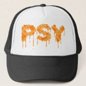 Psy Hut Orange Truckerkappe (Vorderseite)