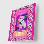 Psy Kat eWatch Quadratische Wanduhr (Winkel)