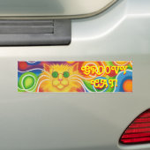 Psy-Katze-delic Autoaufkleber "Groovy Katze" (Auf Auto)