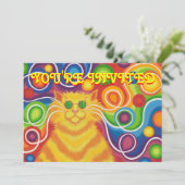 Psy-Katze-delic Einladung 'Sie sind Invited (Stehend Vorderseite)