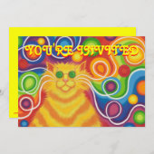 Psy-Katze-delic Einladung 'Sie sind Invited (Vorne/Hinten)