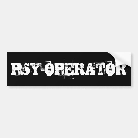 PSY-OPERATOR AUTOAUFKLEBER (Vorne)