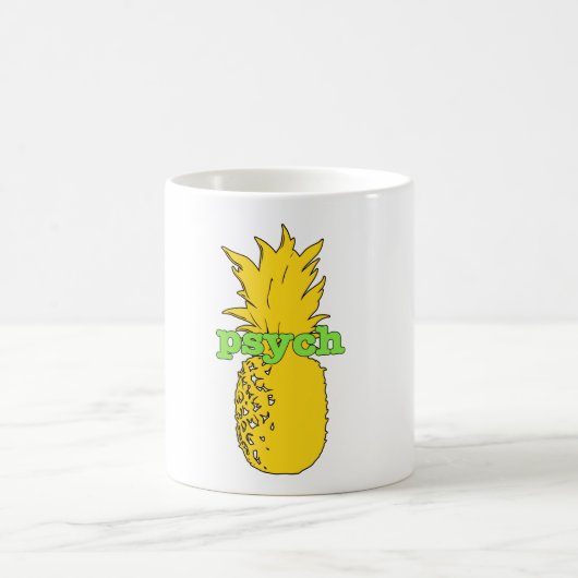 Psych Ananas-Tasse Kaffeetasse (Mittel)