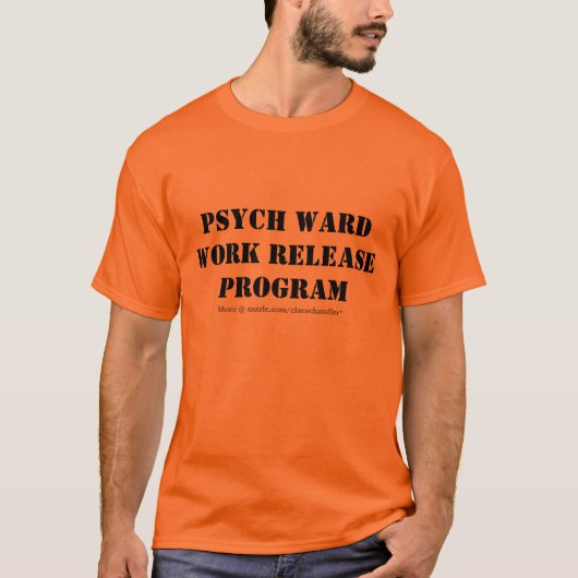 Psych Bezirk-Arbeits-Freigabe T-Shirt (Vorderseite)