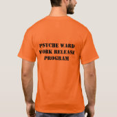 Psych Bezirk-Arbeits-Freigabe T-Shirt (Rückseite)