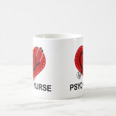 Psych Krankenschwester-Herz-Stethoskop Kaffeetasse (Mittel)