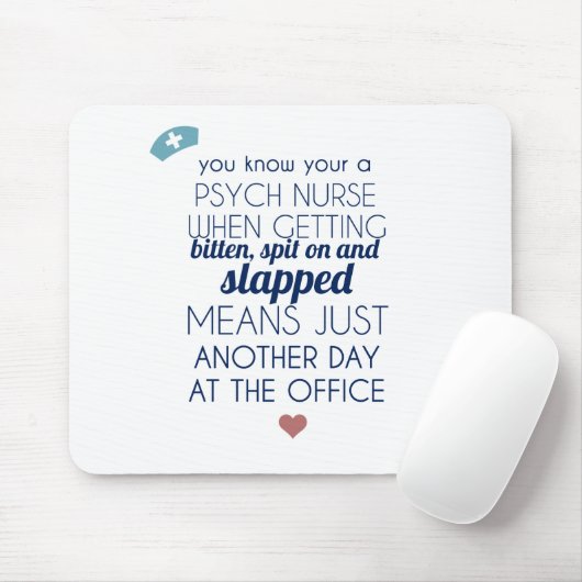 Psych Krankenschwester Mousepad (Mit Mouse)