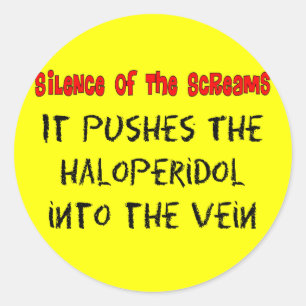 Psych Krankenschwester-unglaublich witzig Runder Aufkleber