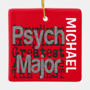 Psych Major Extraordinaire CUSTOM Keramikornament
