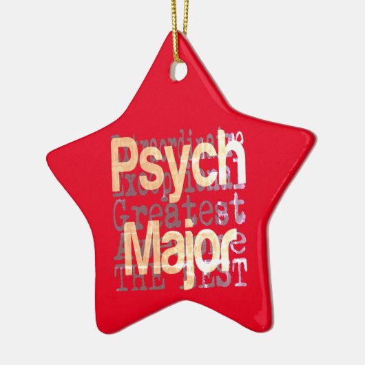 Psych Major Extraordinator Keramik Ornament (Links)