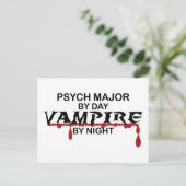 Psych Major Vampire by Night Postkarte (Stehend Vorderseite)