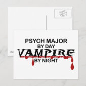 Psych Major Vampire by Night Postkarte (Vorne/Hinten)