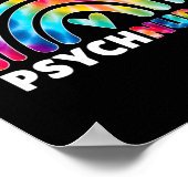 Psych Nurse Gefärbte Krawatte Pflege Psychiatrie Poster (Ecke)