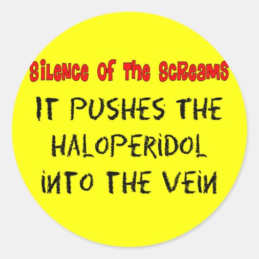 Psych Nurse Unglaublich witzig Geschenke Runder Aufkleber (Vorderseite)