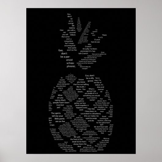 Psych Quotes Ananas Poster (Vorne)