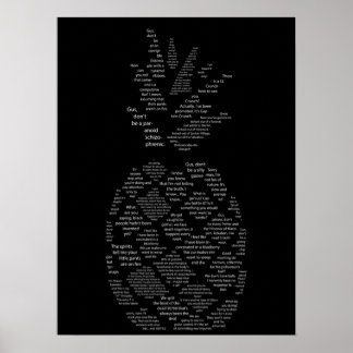Psych Quotes Ananas Poster