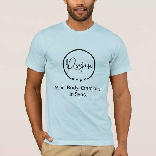 Psych Sync: Mind. Body. Emotion. In Sync. T-Shirt (Vorderseite)