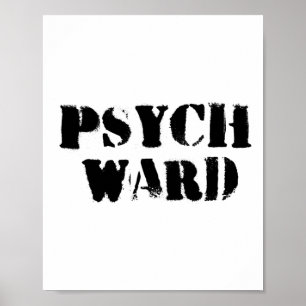 Psych Ward Funny Halloween Kostümprisoner Geschenk Poster