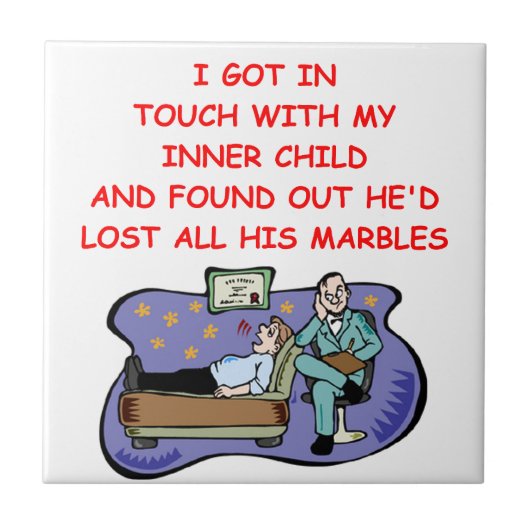 psych Witz Fliese (Vorderseite)