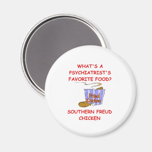 PSYCH Witz Magnet (Vorderseite/Rückseite)