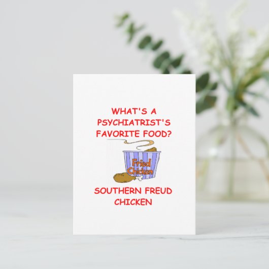 PSYCH Witz Postkarte (Stehend Vorderseite)
