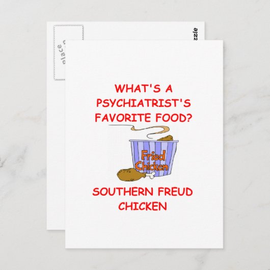 PSYCH Witz Postkarte (Vorne/Hinten)